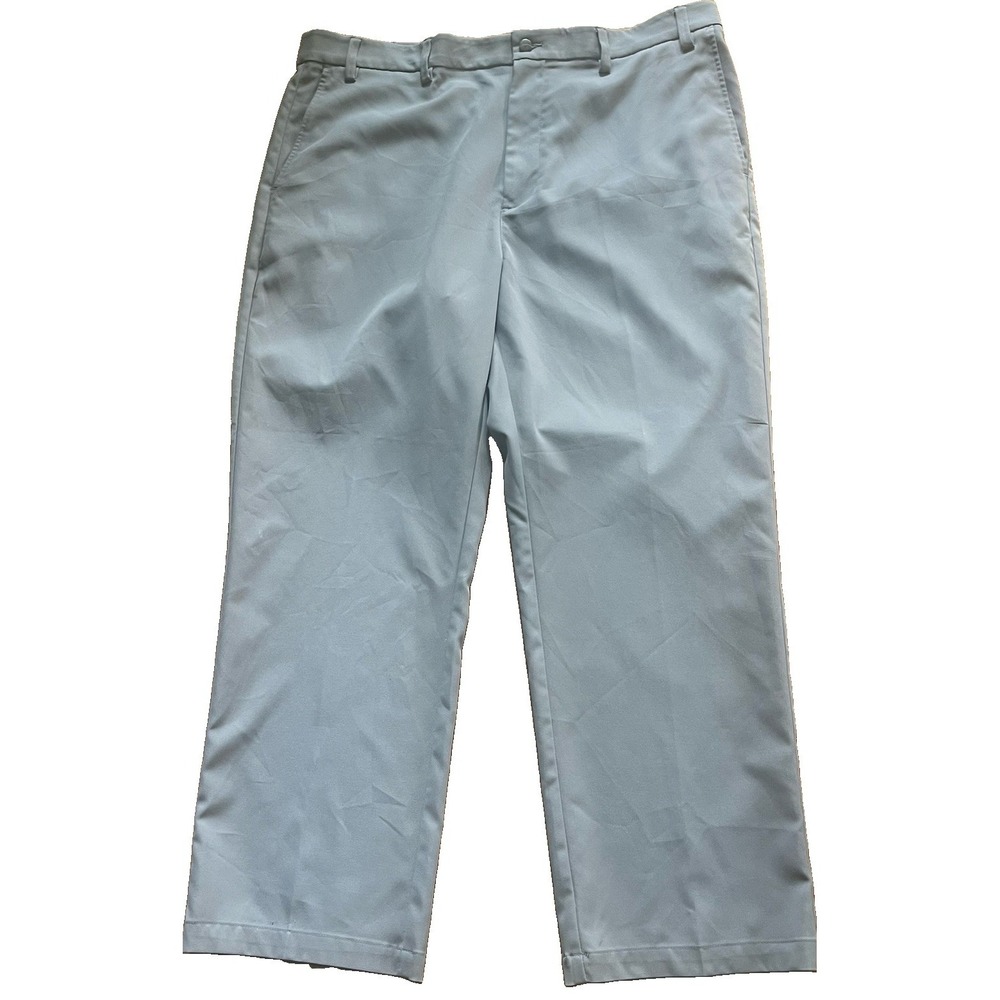 Callaway Mens Golf Pants Light Gray tag 40x30 Flat Front Performance 40x29